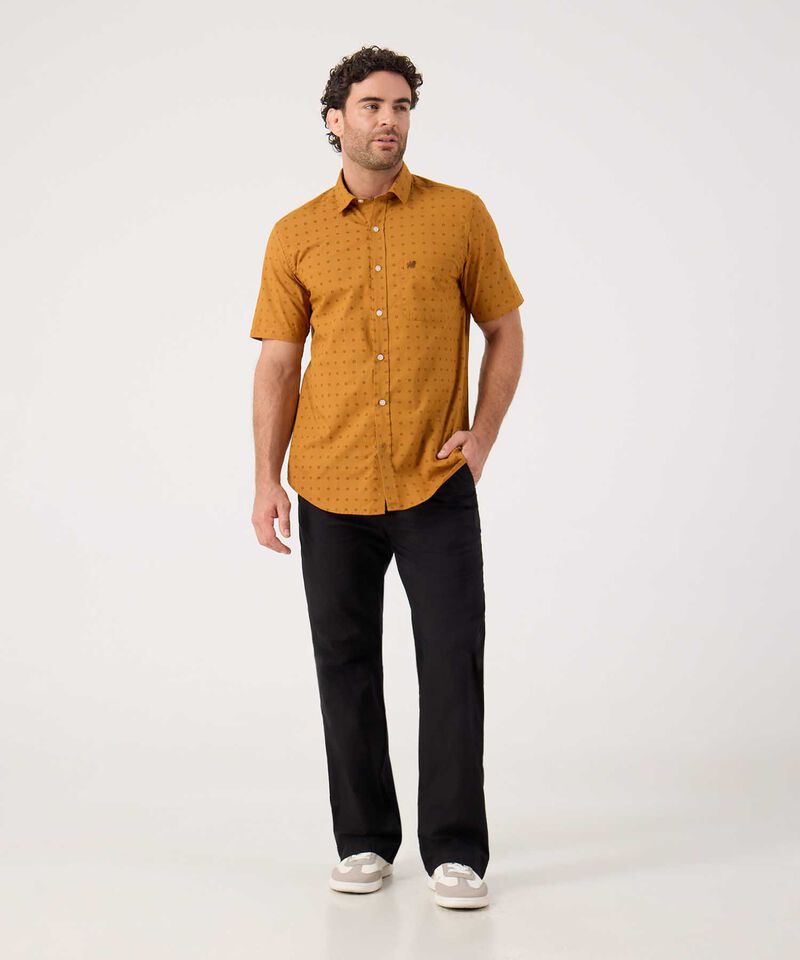 Camisa Estampada Cuello Clasico 